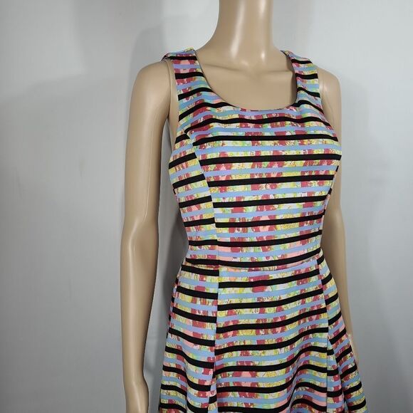 My Michelle Multicolor Striped Skater Dress - Picture 5 of 15